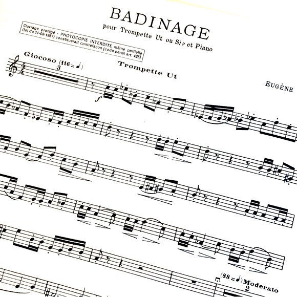 Badinage Sheet Music for Trumpet E. Bozza - Picture 2 of 2